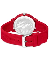 Lacoste Men's L.12.12 Red Silicone Strap Watch 42mm