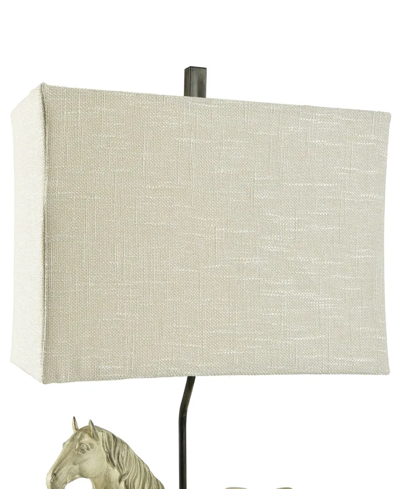 StyleCraft Linen Softback Fabric Shade Table Lamp