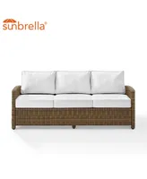 Bradenton Outdoor Wicker Sofa Sunbrella