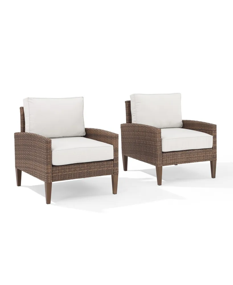 Capella Outdoor Wicker 2 Piece Chair Set