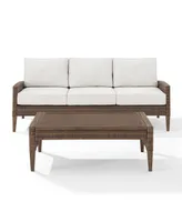 Capella Outdoor Wicker 2 Piece Sofa Set