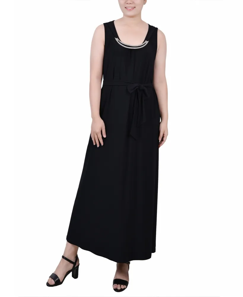 Ny Collection Petite Ankle Length Sleeveless Dress