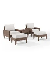 Capella 5 Piece Outdoor Wicker Chair Set