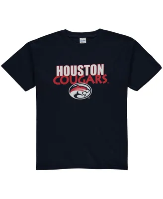 Big Boys Navy Houston Cougars Logo T-shirt