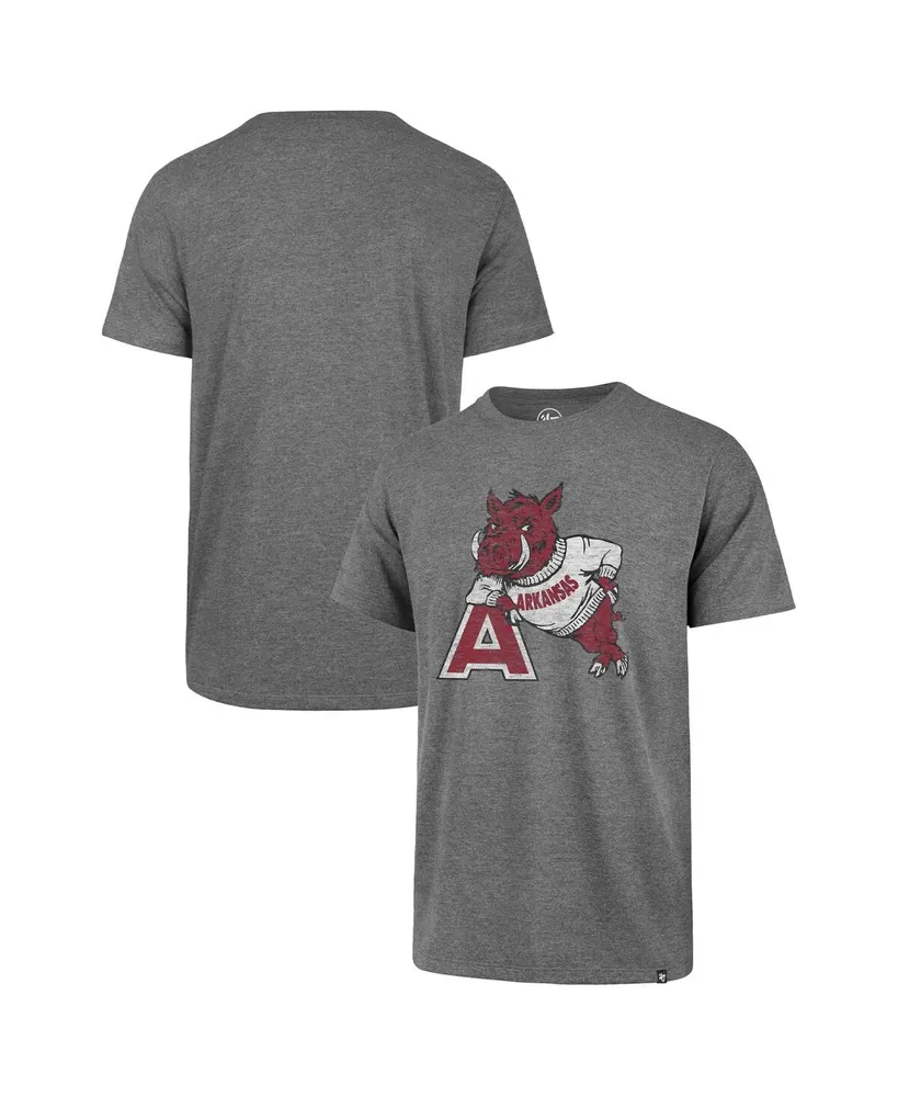 Men's '47 Heathered Gray Arkansas Razorbacks Premier Franklin T-shirt