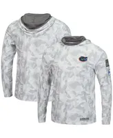 Men's Colosseum Arctic Camo Florida Gators Oht Military-Inspired Appreciation Long Sleeve Hoodie Top