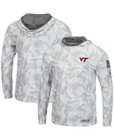 Men's Colosseum Arctic Camo Virginia Tech Hokies Oht Military-Inspired Appreciation Long Sleeve Hoodie Top