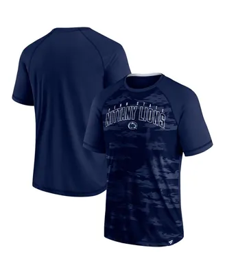 Men's Fanatics Navy Penn State Nittany Lions Arch Outline Raglan T-shirt