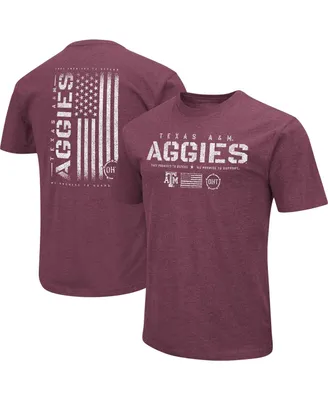 Men's Colosseum Maroon Texas A&M Aggies Oht Military-Inspired Appreciation Flag 2.0 T-shirt