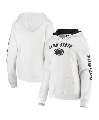 Women's Colosseum White Penn State Nittany Lions Loud and Proud Pullover Hoodie