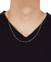 Box Link 20" Chain Necklace in 14k Gold