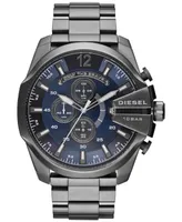 Diesel Men's Chronograph Mega Chief Gunmetal Ion-Plated Stainless Steel Bracelet Watch 59x51mm DZ4329