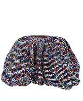 Nina Women's Crystal Mesh Soft Clutch