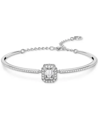 Swarovski Crystal Octagon Halo Bangle Bracelet