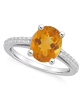 Macy's Citrine (2-1/2 ct. t.w.) and Diamond (1/4 Ring 14K Gold