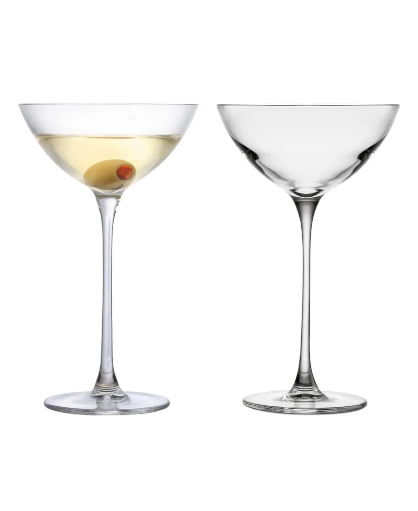 Nude Glass Savage Coupetini Glasses, Set of 2