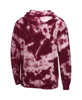 Men's Colosseum Maroon Bethune-Cookman Wildcats Tie-Dye Pullover Hoodie