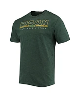 Men's Concepts Sport Heathered Charcoal, Green Ndsu Bison Meter T-shirt and Pants Sleep Set