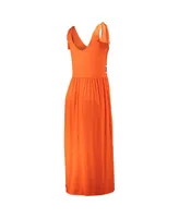 Women's G-iii 4Her by Carl Banks Orange Clemson Tigers Game Over Scoop Neck Maxi Dress