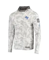 Men's Colosseum Arctic Camo Air Force Falcons Oht Military-Inspired Appreciation Long Sleeve Hoodie Top