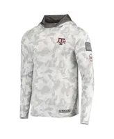 Men's Colosseum Arctic Camo Texas A&M Aggies Oht Military-Inspired Appreciation Long Sleeve Hoodie Top
