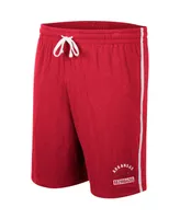Men's Colosseum Cardinal Arkansas Razorbacks Thunder Slub Shorts