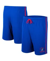 Men's Colosseum Royal Kansas Jayhawks Thunder Slub Shorts