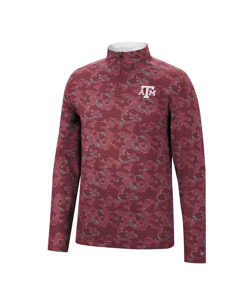 Men's Colosseum Maroon Texas A&M Aggies Tivo Quarter-Zip Jacket