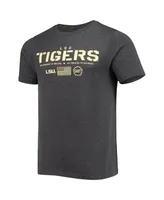 Men's Colosseum Heathered Black Lsu Tigers Oht Military-Inspired Appreciation Flag 2.0 T-shirt