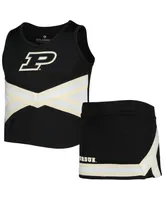 Big Girls Colosseum Black Purdue Boilermakers Carousel Cheerleader Set