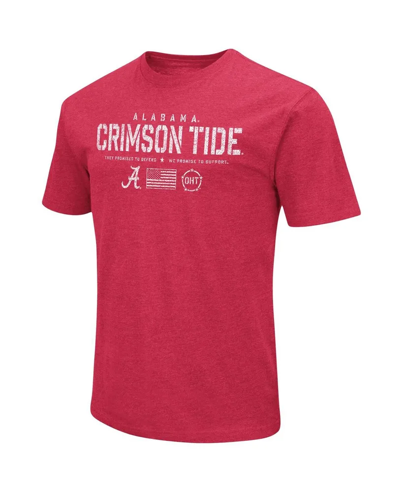 Men's Colosseum Crimson Alabama Tide Oht Military-Inspired Appreciation Flag 2.0 T-shirt