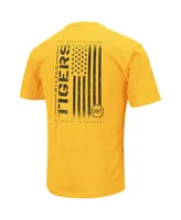 Men's Colosseum Gold Missouri Tigers Oht Military-Inspired Appreciation Flag 2.0 T-shirt