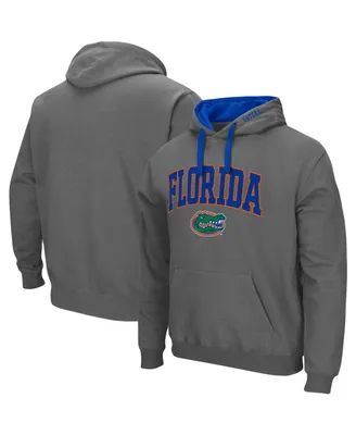 Men's Colosseum Charcoal Florida Gators Big and Tall Arch & Logo 2.0 Pullover Hoodie