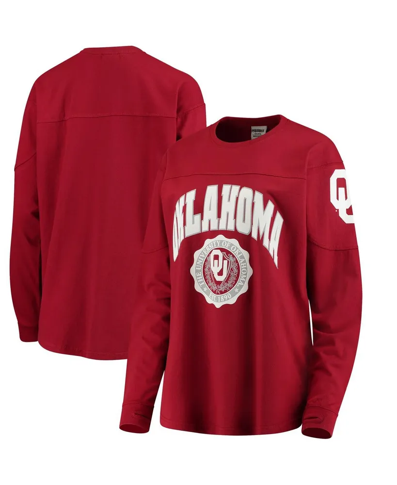 Women's Crimson Oklahoma Sooners Edith Long Sleeve T-shirt