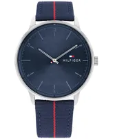 Tommy Hilfiger Men's Navy Nylon Strap Watch 43mm