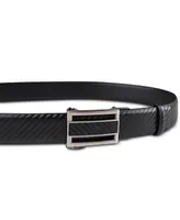 Kenneth Cole Reaction Men's Faux Leather Inlay Track Belt