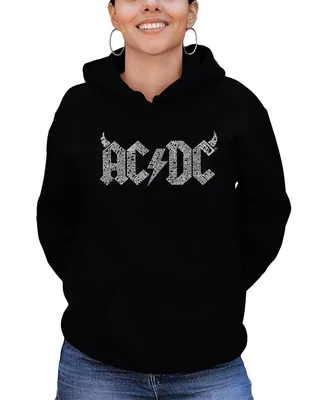Women's Word Art Hooded Acdc Sweatshirt Top