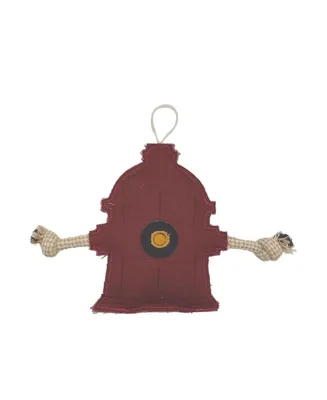 Country Living Fire Hydrant Canvas and Jute Dog Chew Toy