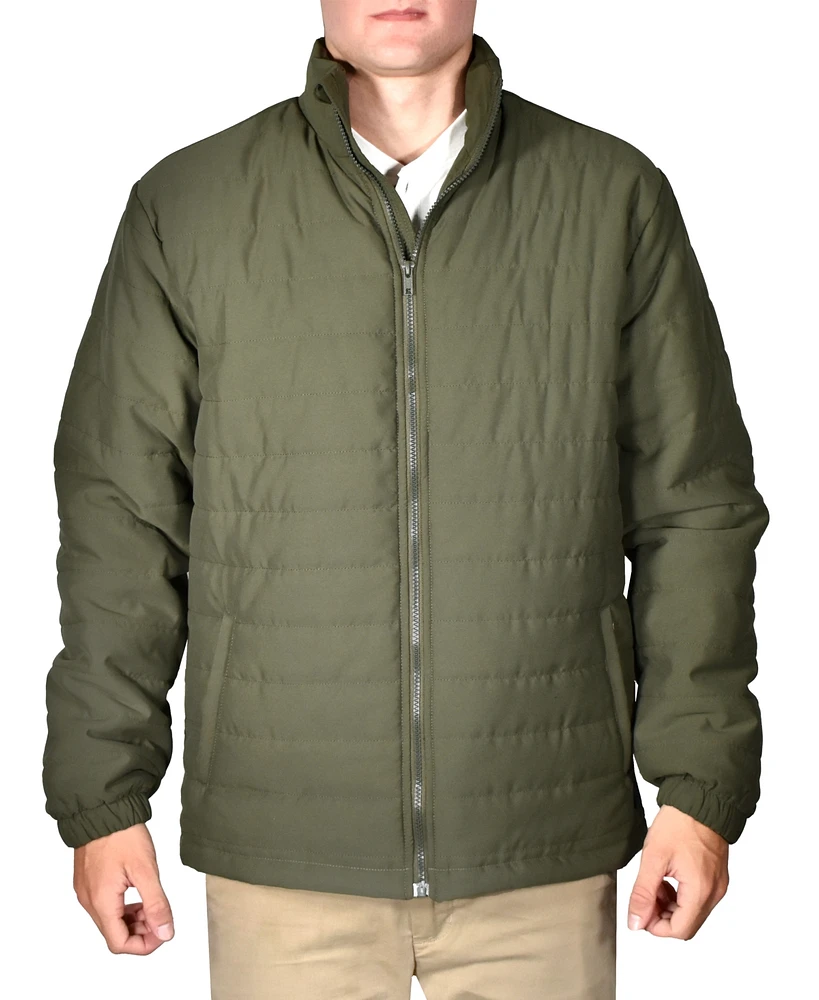 Vintage 1946 Men's Quilted Full-Zip Stand-Collar Puffy Jacket | Hawthorn  Mall