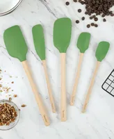 Tovolo 5-Pc. Flex-Core Wood-Handled Kitchen Spatula Set