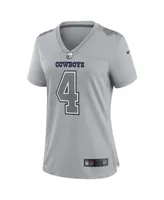 Women's Nike Dak Prescott Gray Dallas Cowboys Atmosphere Fashion Game Jersey