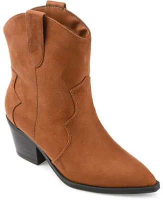 Journee Collection Women's Becker Cowboy Booties