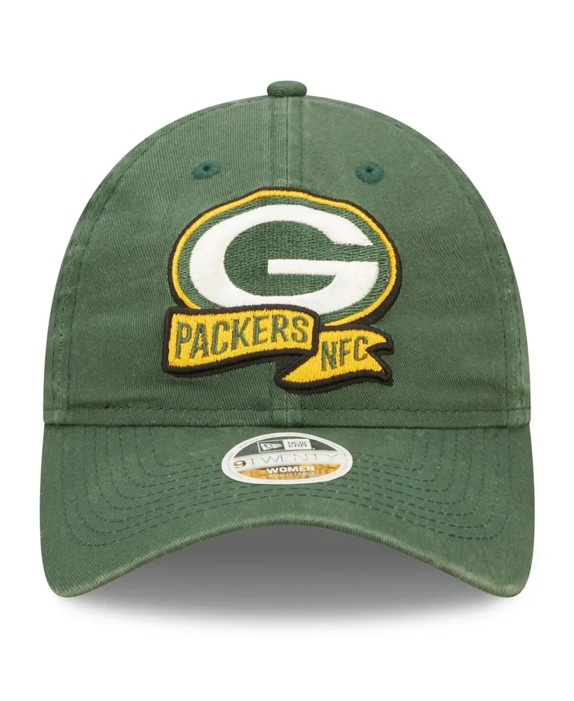 Women's New Era Green Green Bay Packers 2022 Sideline Adjustable 9TWENTY Hat