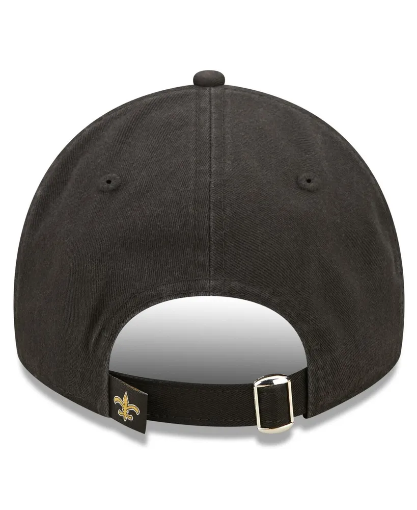 Big Boys New Era Black New Orleans Saints 2022 Sideline Adjustable 9TWENTY Hat