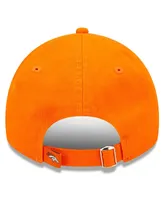 Big Boys New Era Orange Denver Broncos 2022 Sideline Adjustable 9TWENTY Hat