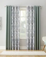 No. 918 Janelle Medallion Floral Semi-Sheer Grommet Curtain Panel