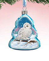 Designocracy Owl Mercury Holiday Ornament