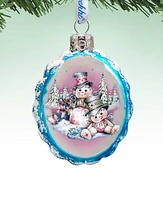 Designocracy Snowman Mercury Holiday Ornament