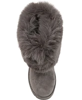 Journee Collection Women's Shanay Lug Sole Faux Fur Cold Weather Boots