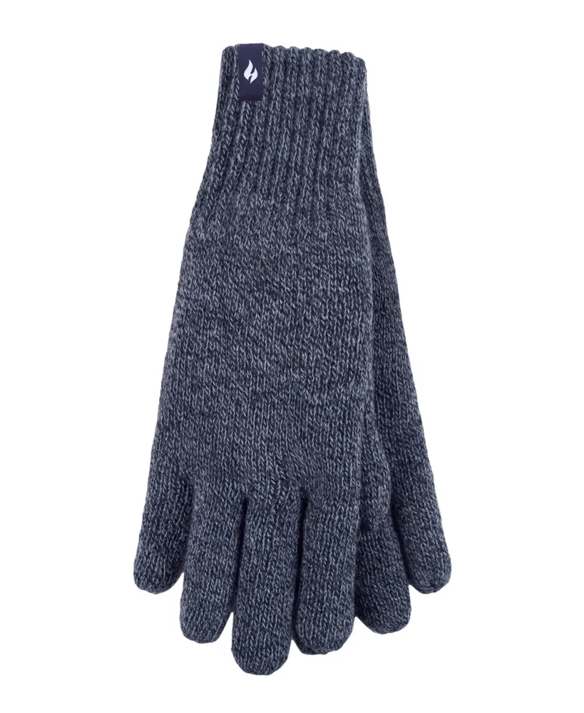 Heat Holders Men's Nevis Solid Flat Knit Gloves